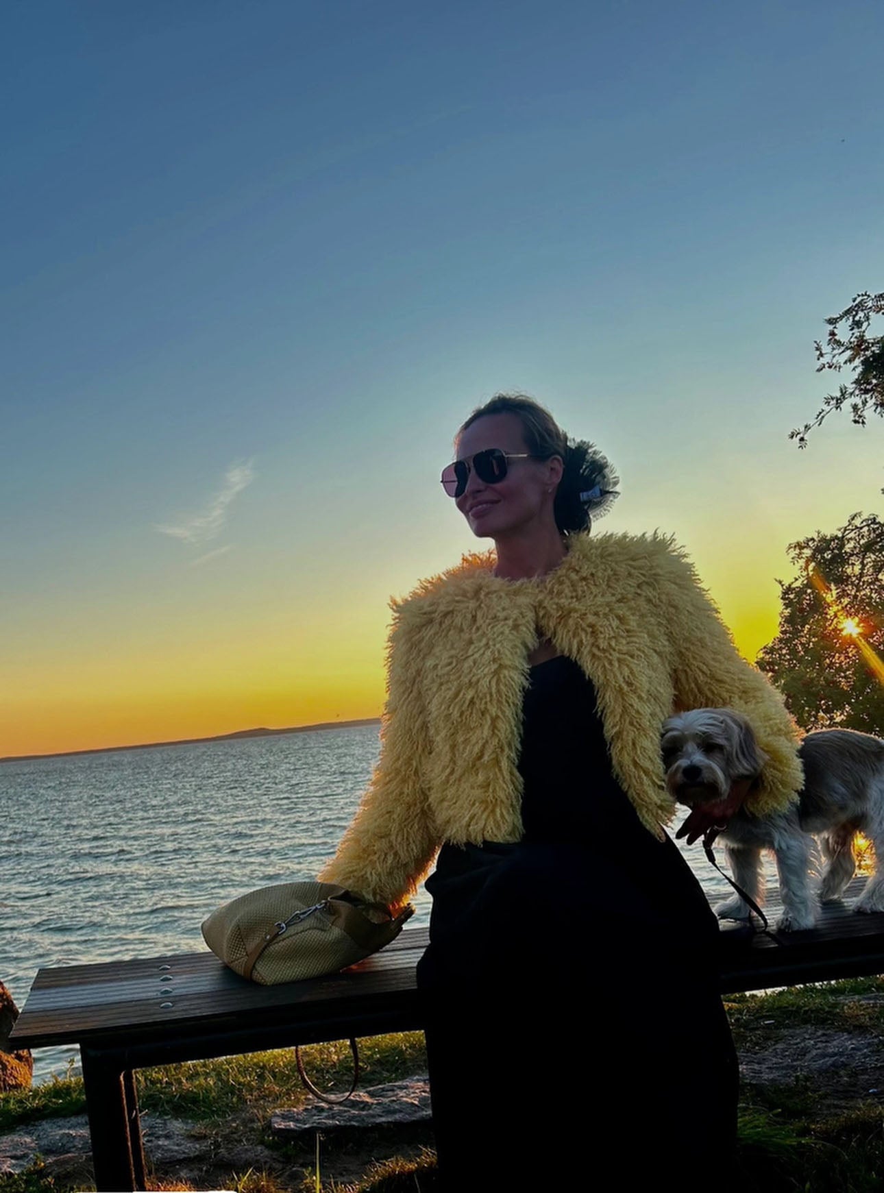 Handmade Black 100% Silk Organza Scrunchie with Gold Thread – Elegant Statement Hair Accessory, Perfect Gift for Her