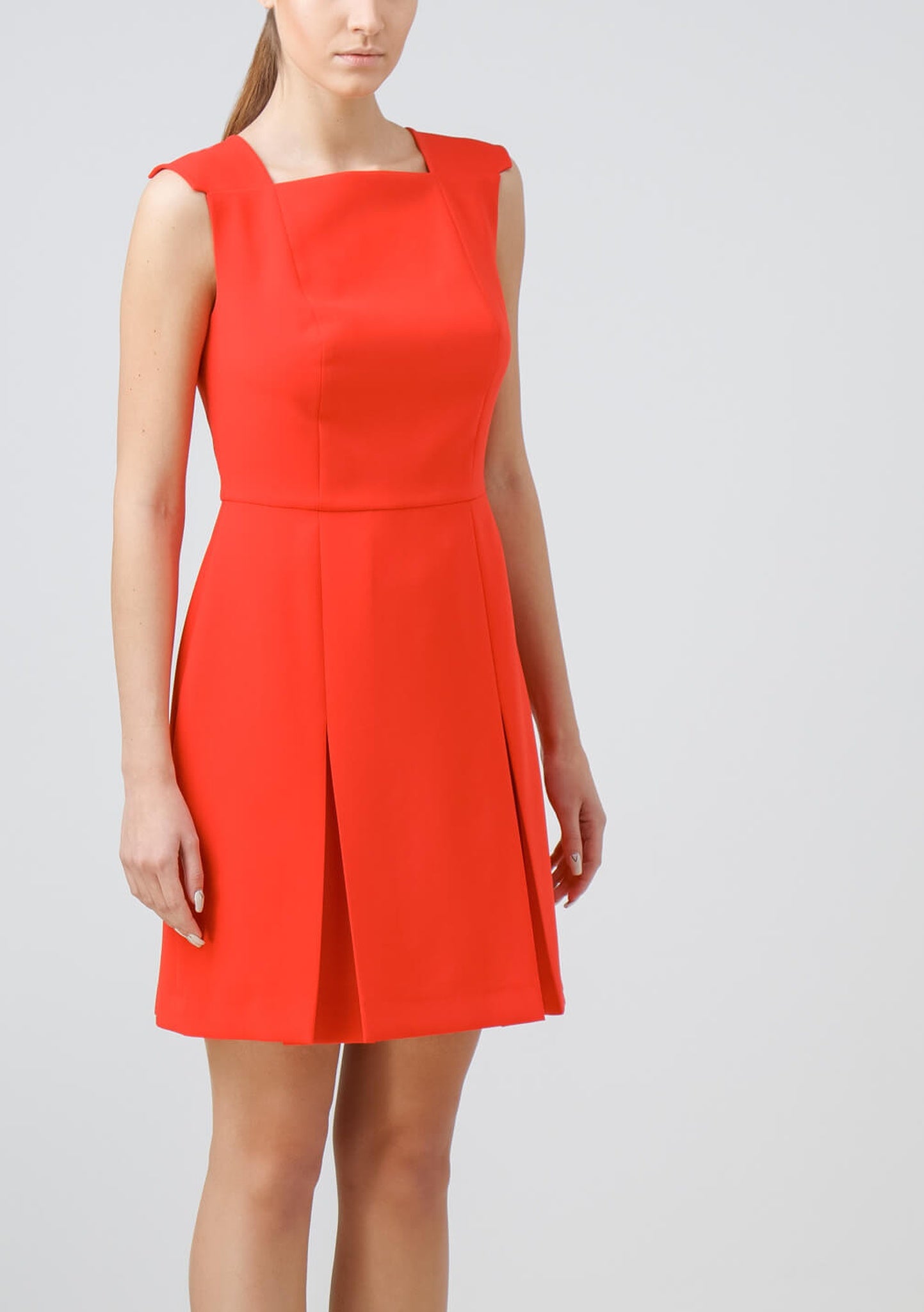 Red coral dress