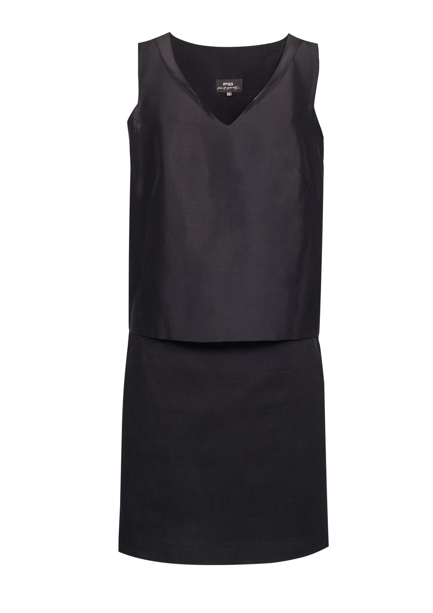 Double cloth silk top