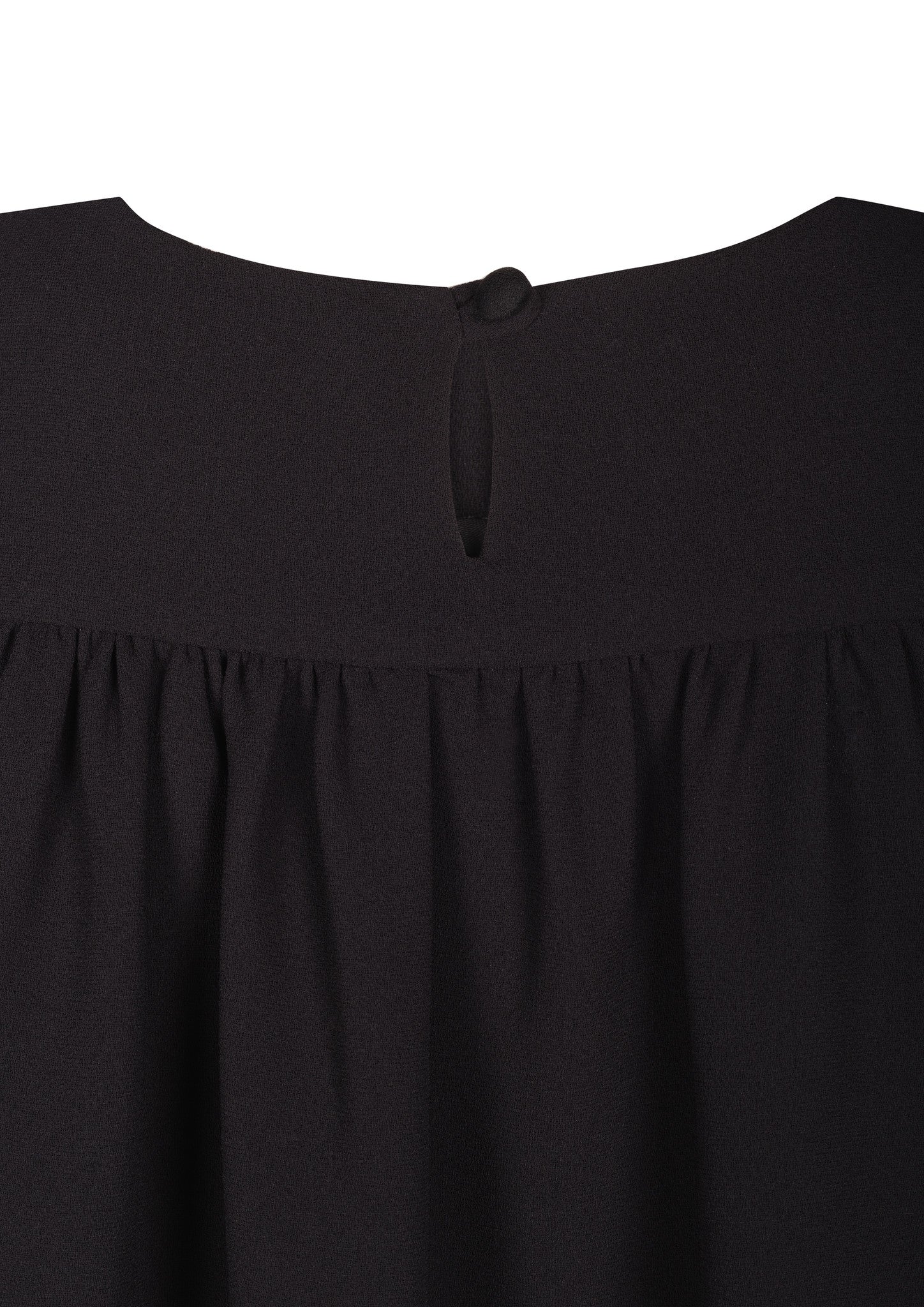 Long Sleeve Crepe Shift Dress