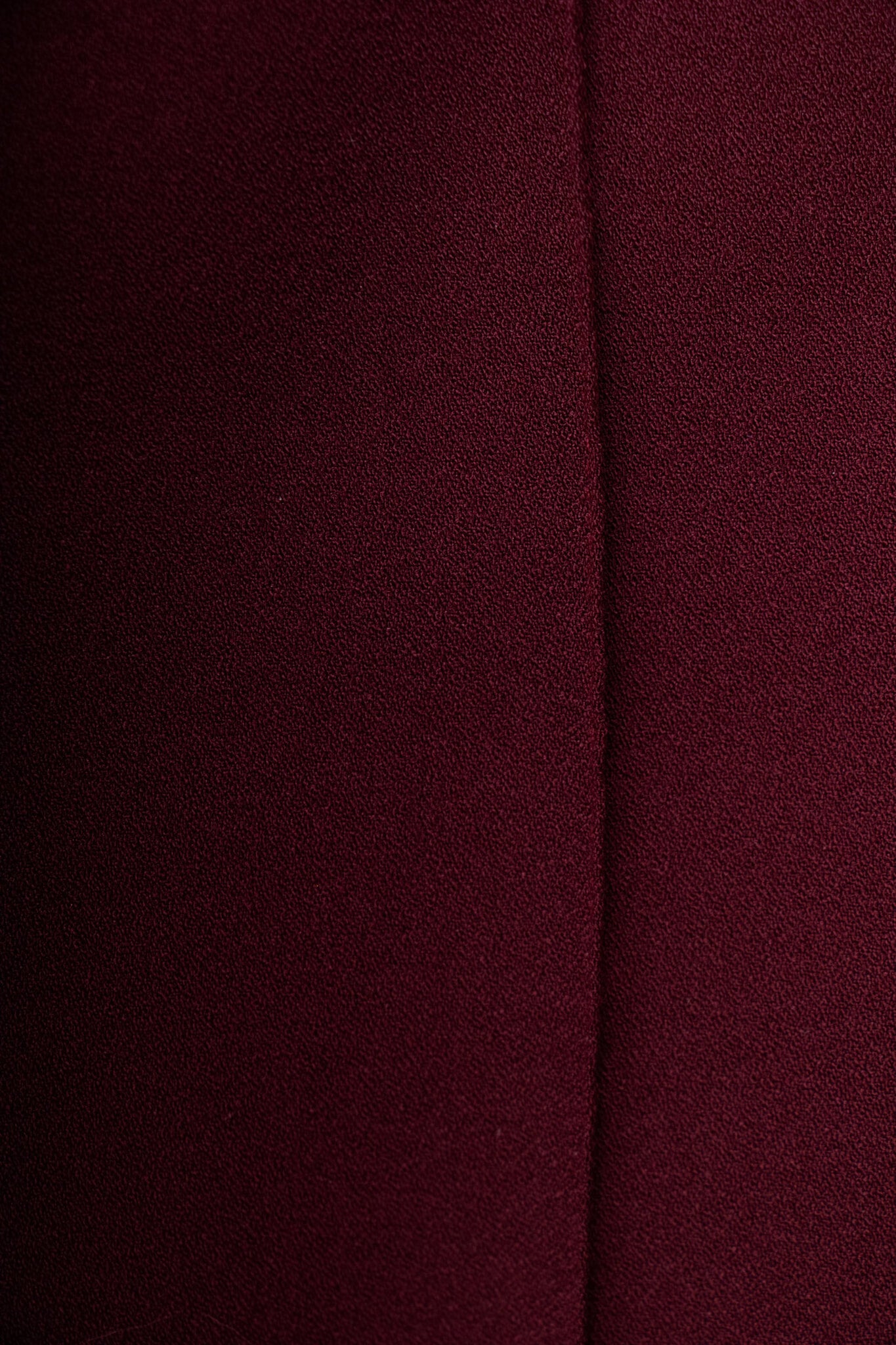 Burgundy Viscose Crepe Pants