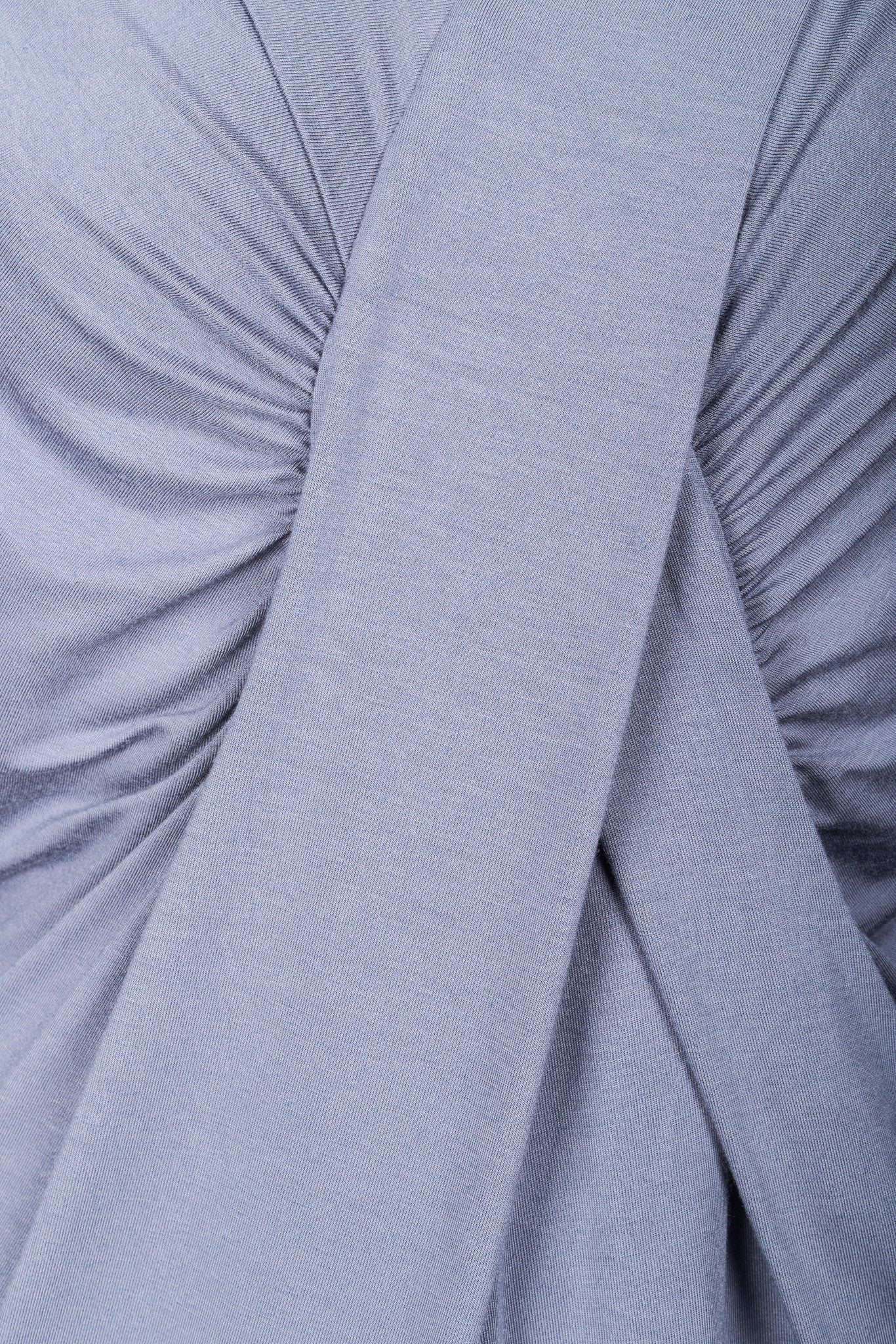 Viscose & cashmere blend dress in light blue