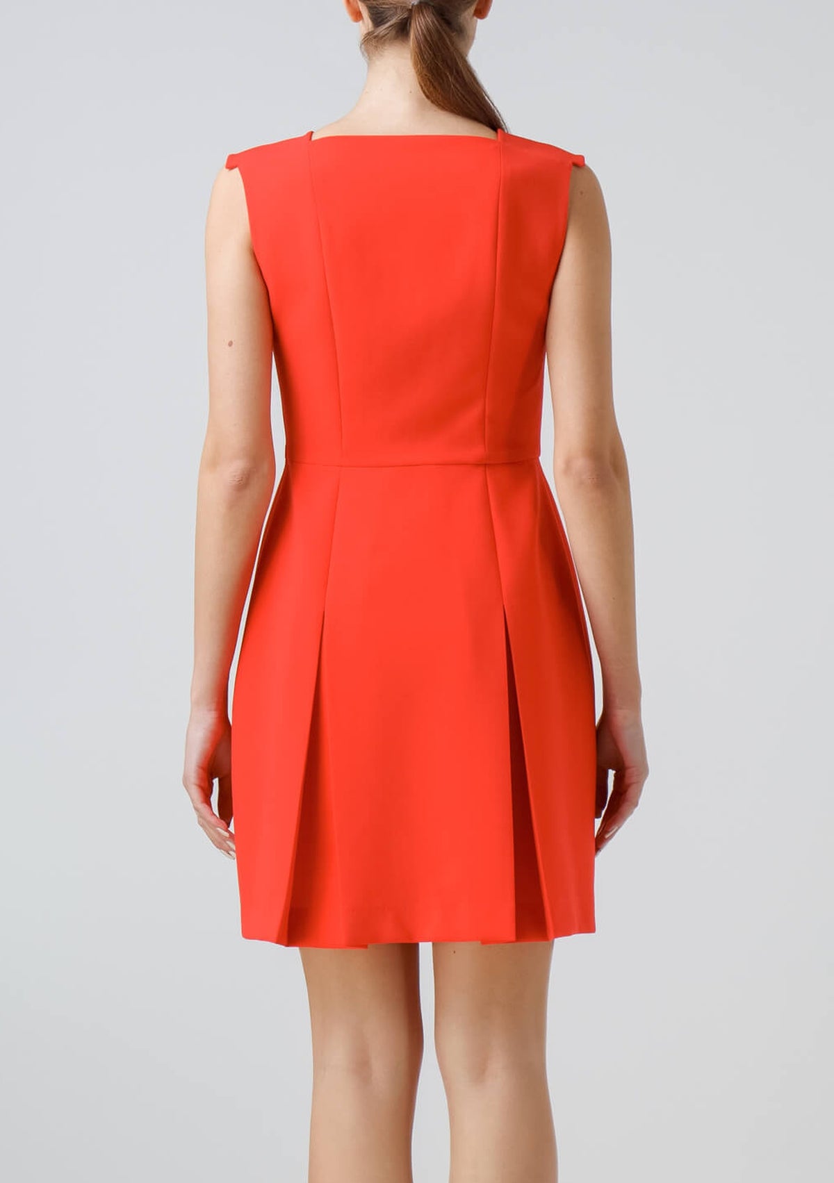 Red coral dress