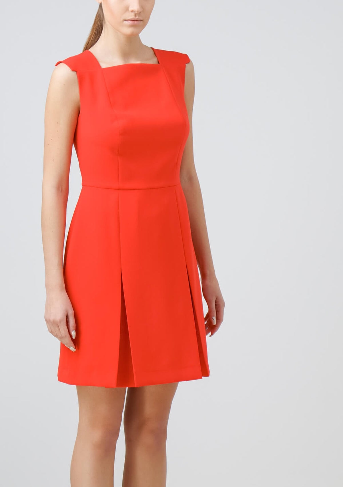 Red coral dress