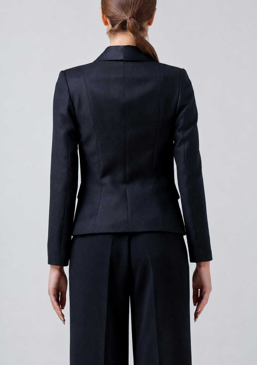 Double breasted wool jacket