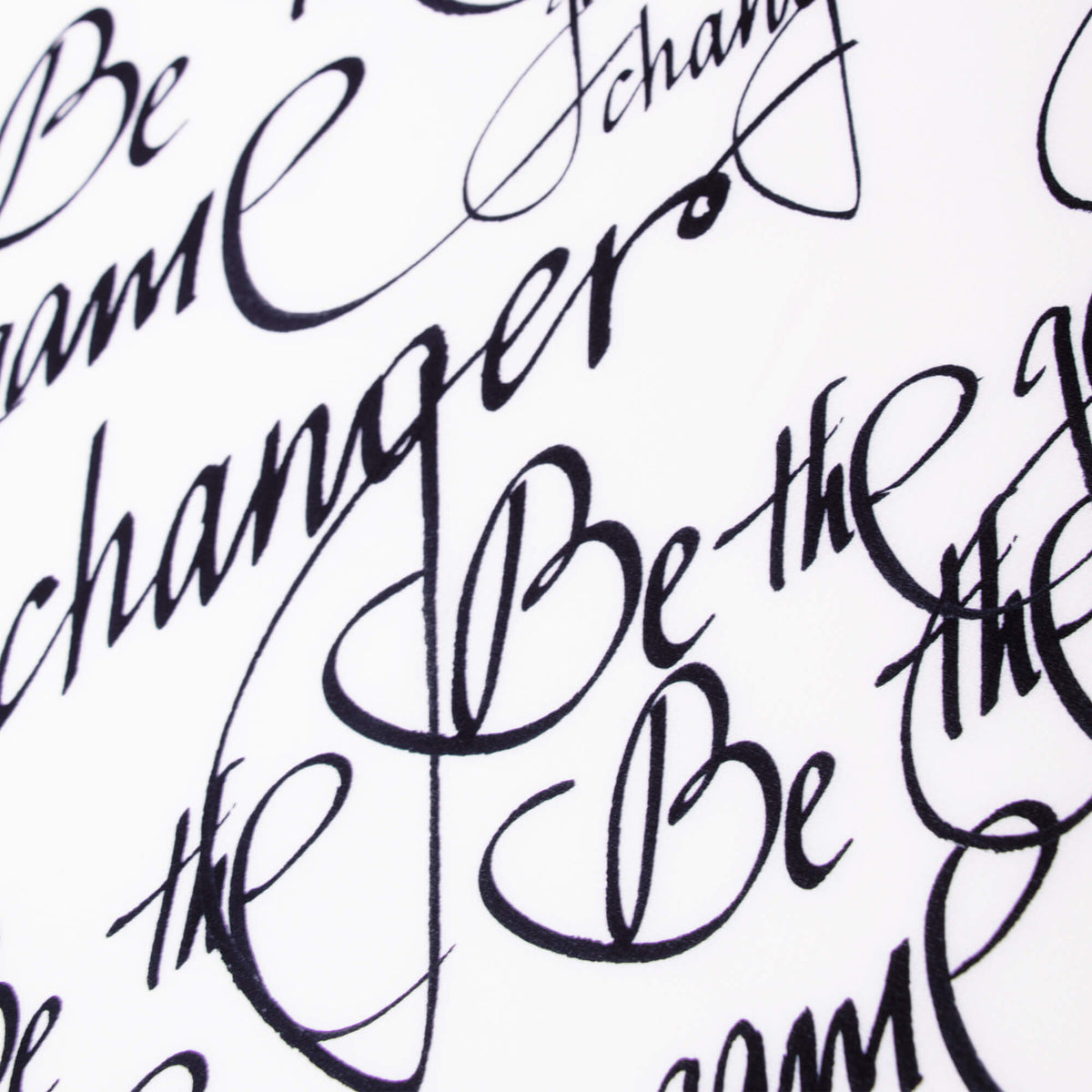 Black and White Calligraphy Print Scarf Be The Game Changer