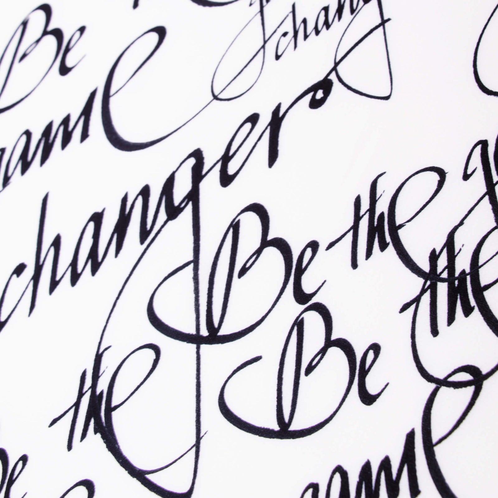 Black and White Calligraphy Print Scarf Be The Game Changer