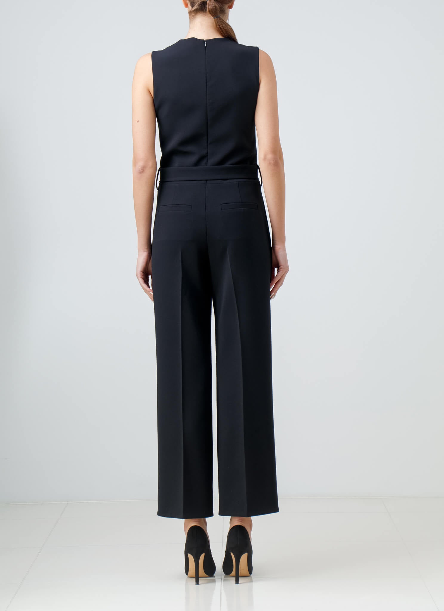 Black Crepe Jumpsuit