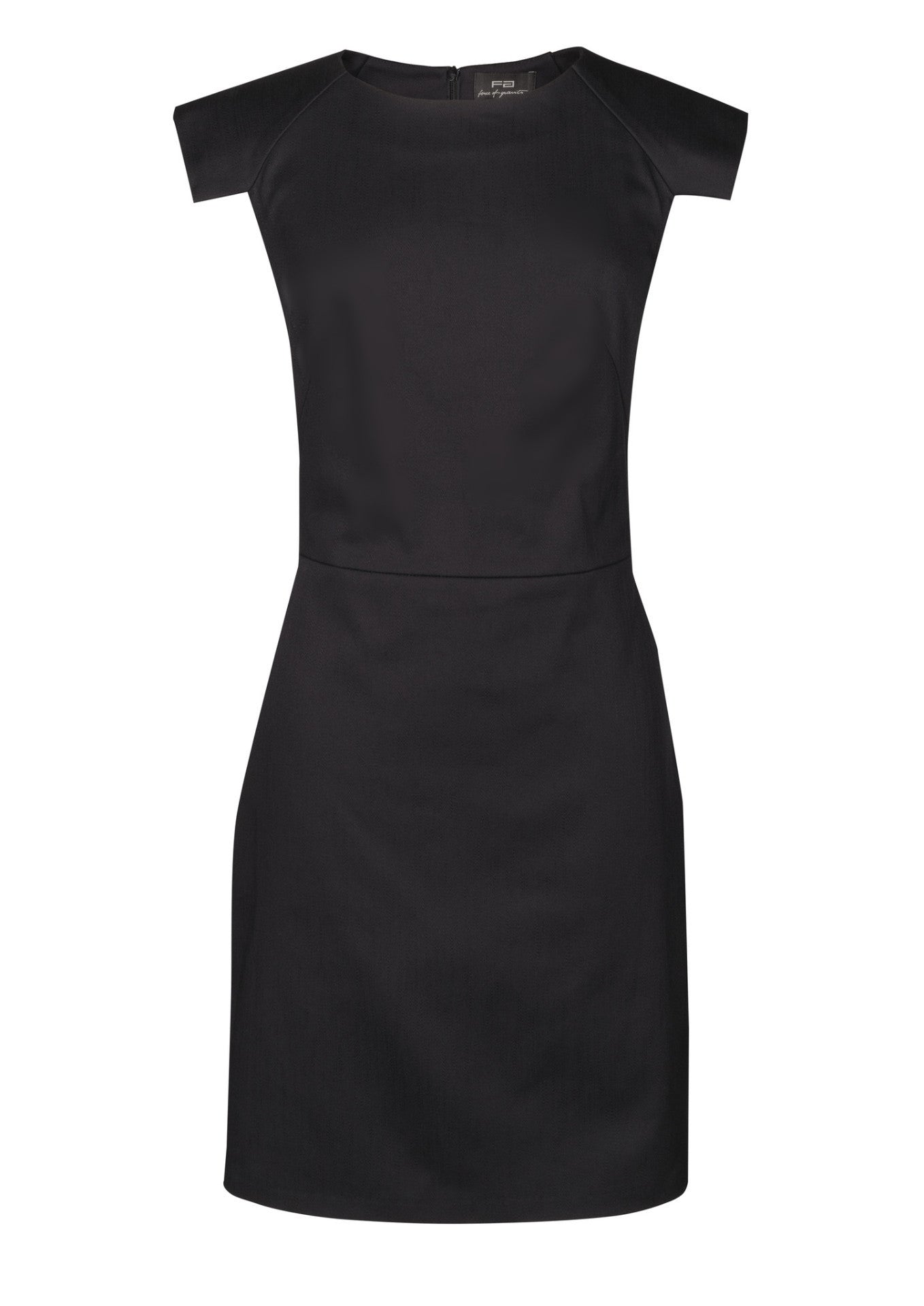 Black pencil dress in stretch cotton