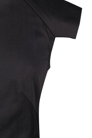 Black pencil dress in stretch cotton
