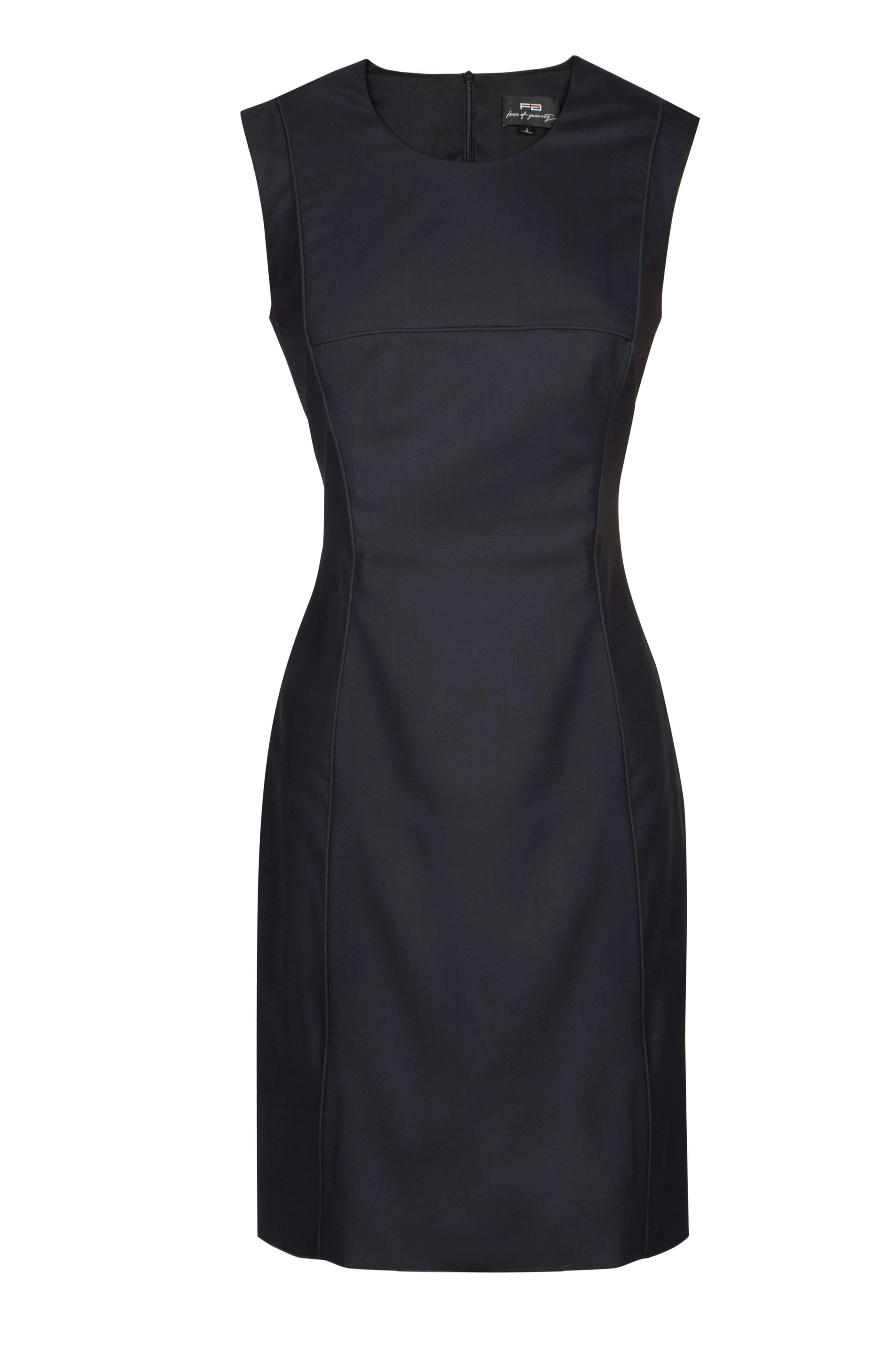Black stretch-wool dress