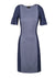 Body-con dress with contrasting side panels