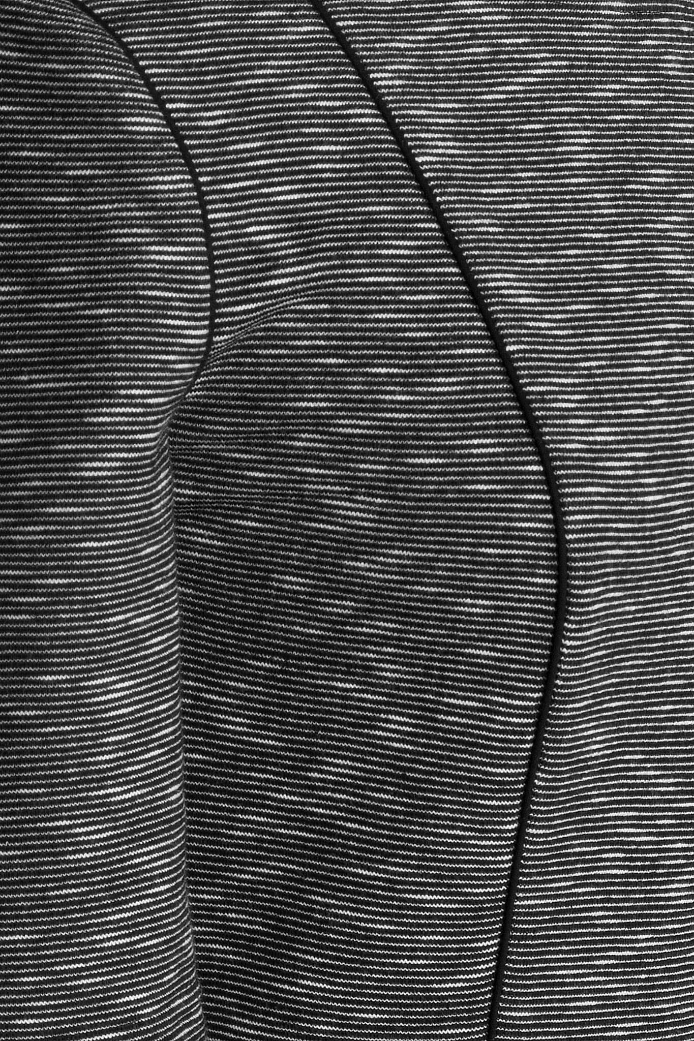 Grey & White Mélange Stretch Jersey Dress