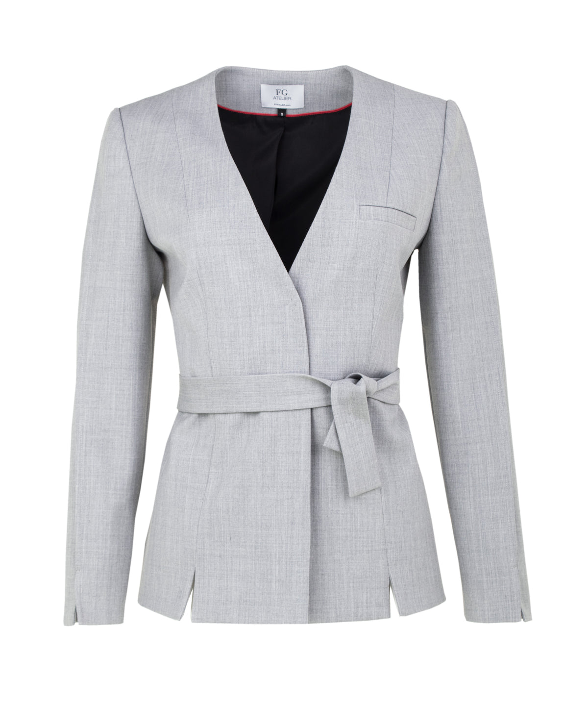 Grey stretch wool suit