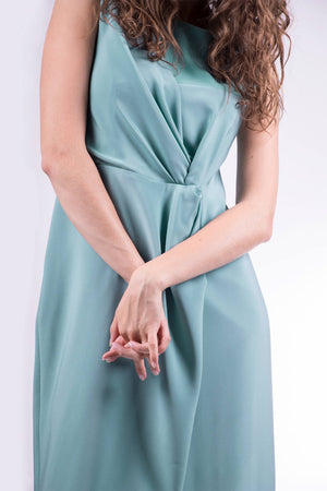Light blue electric cocktail dress