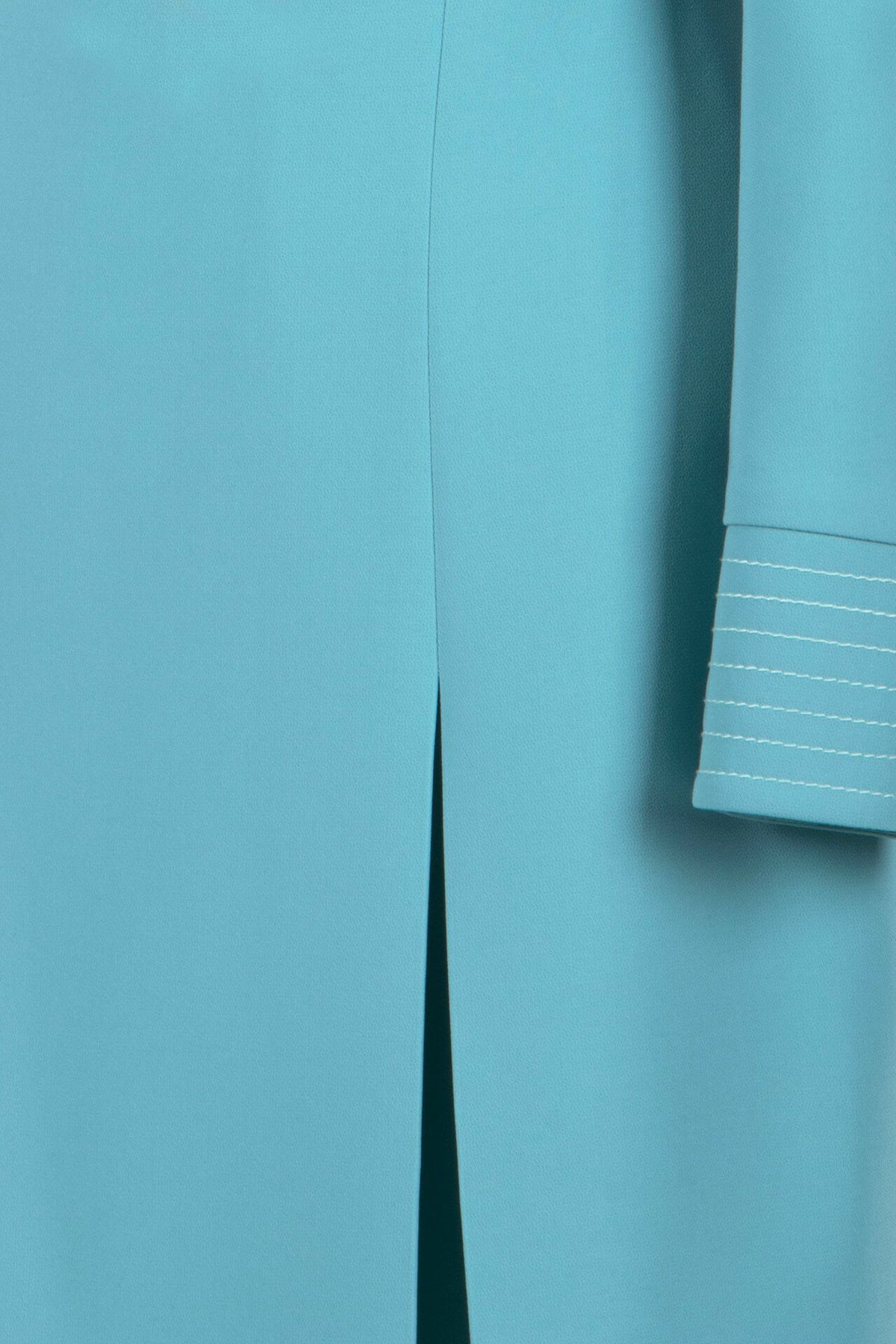 Light blue long sleeve crepe dress