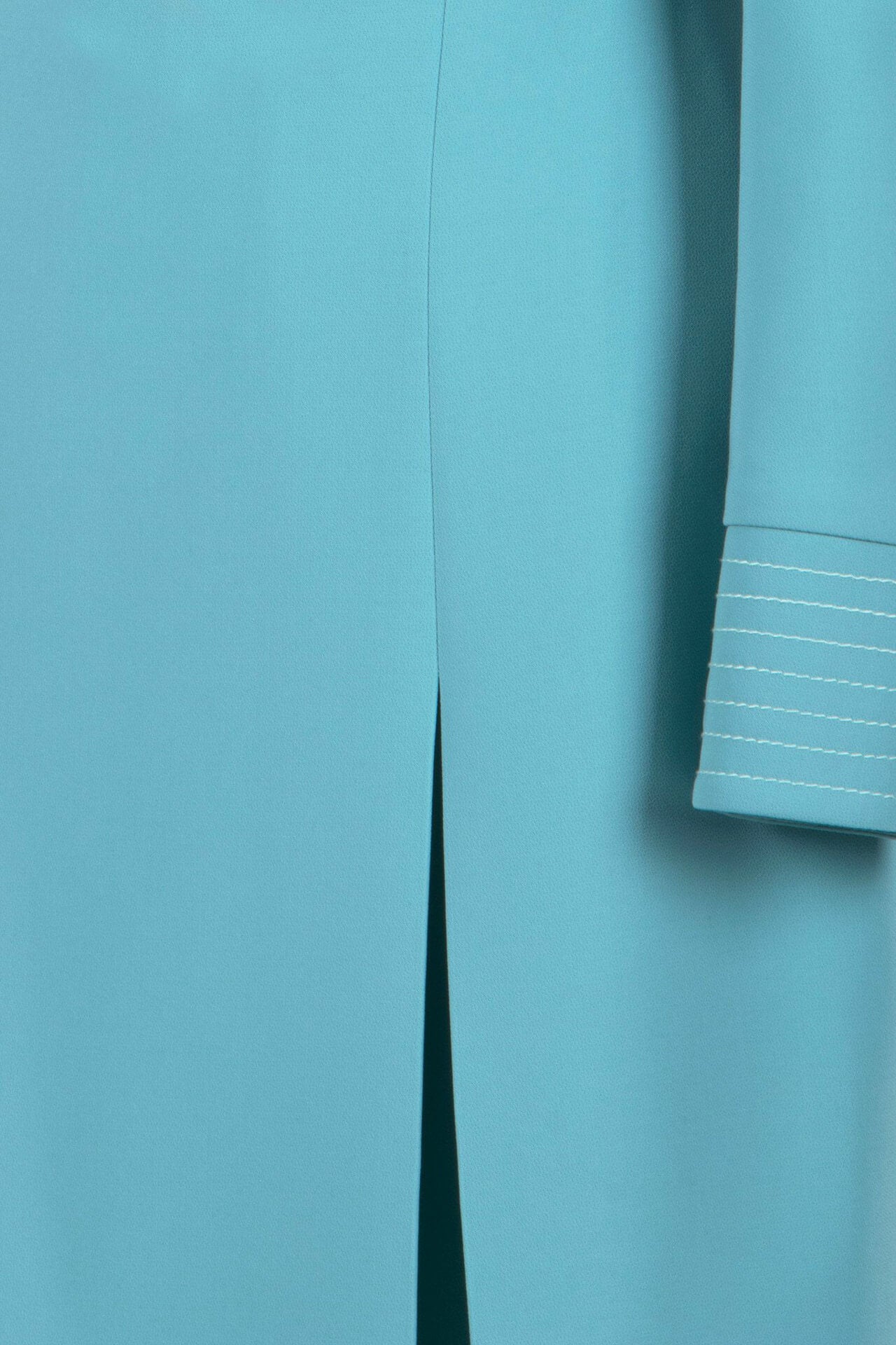 Light blue long sleeve crepe dress