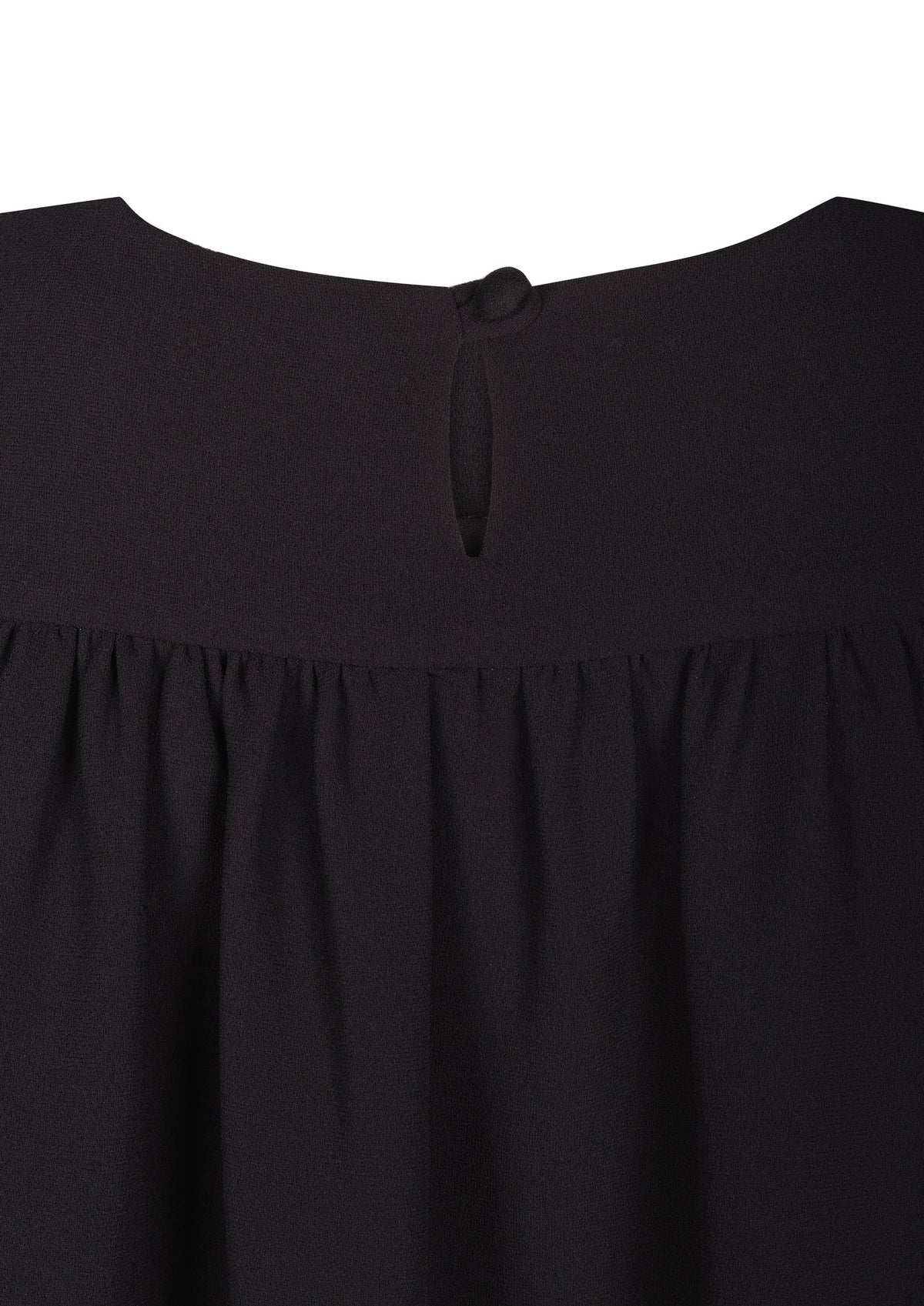 Long Sleeve Crepe Shift Dress