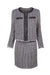 Striped wool skirt suit