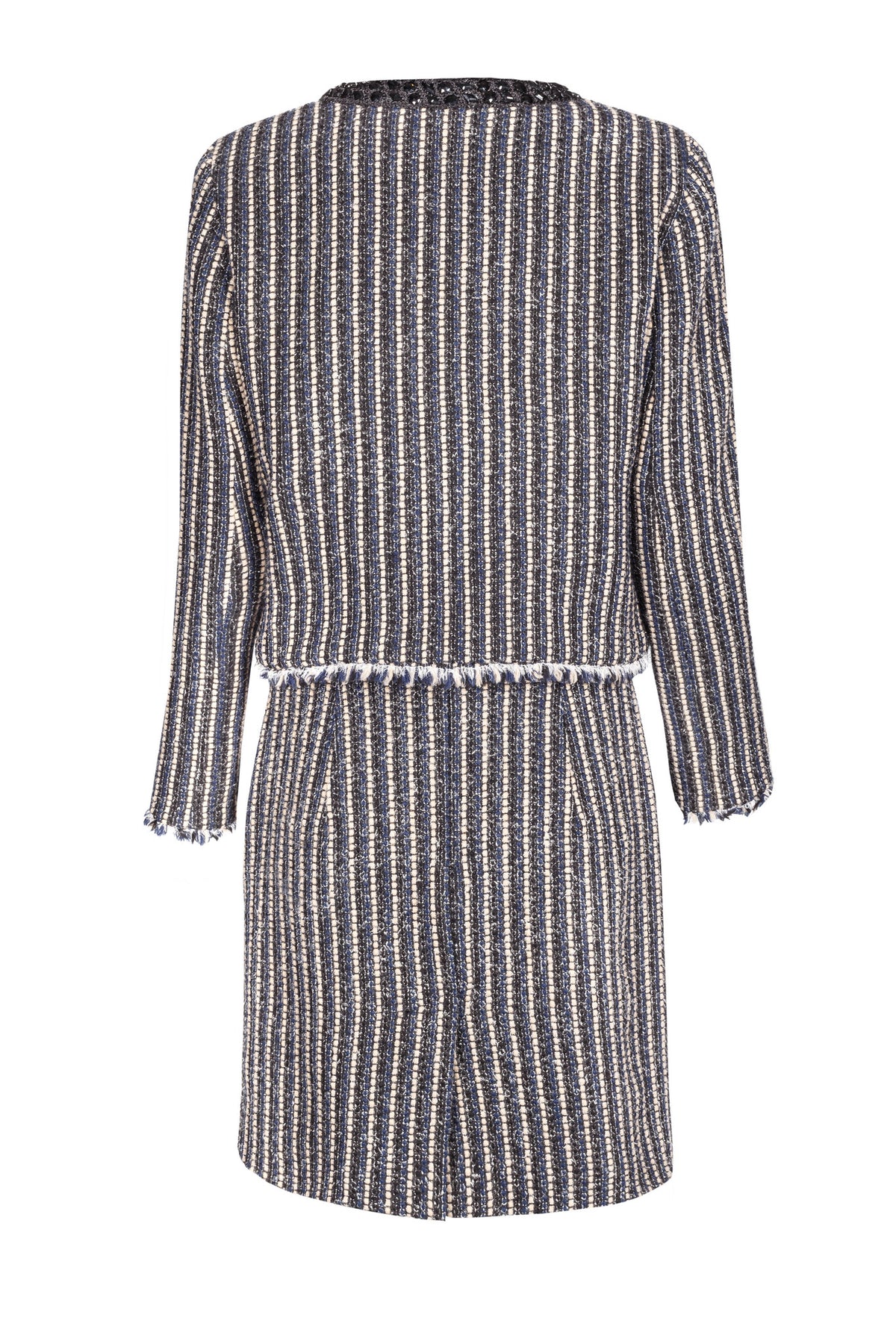 Striped wool skirt suit