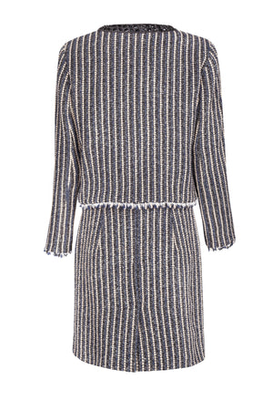 Striped wool skirt suit