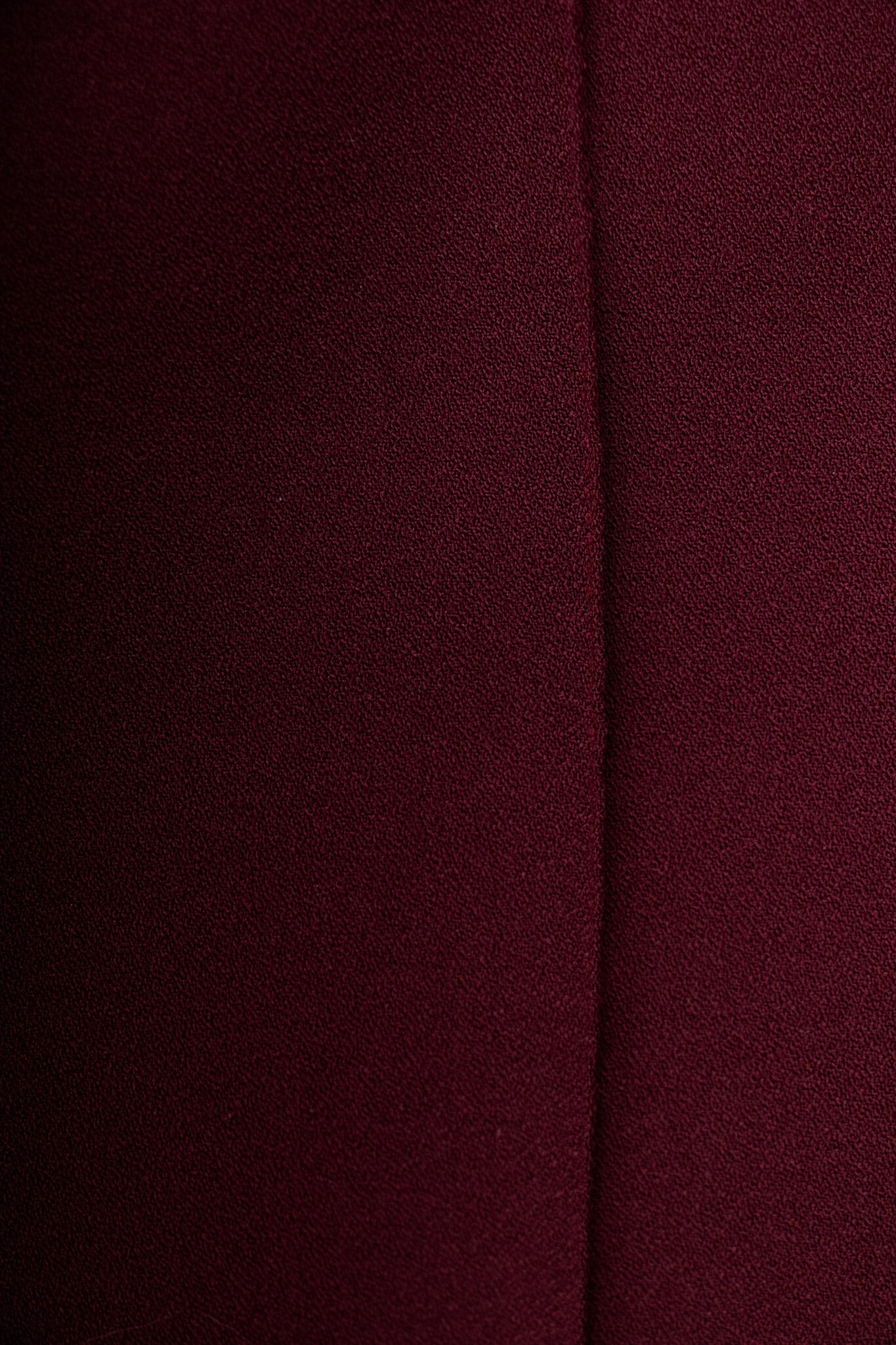 Burgundy Viscose Crepe Pants