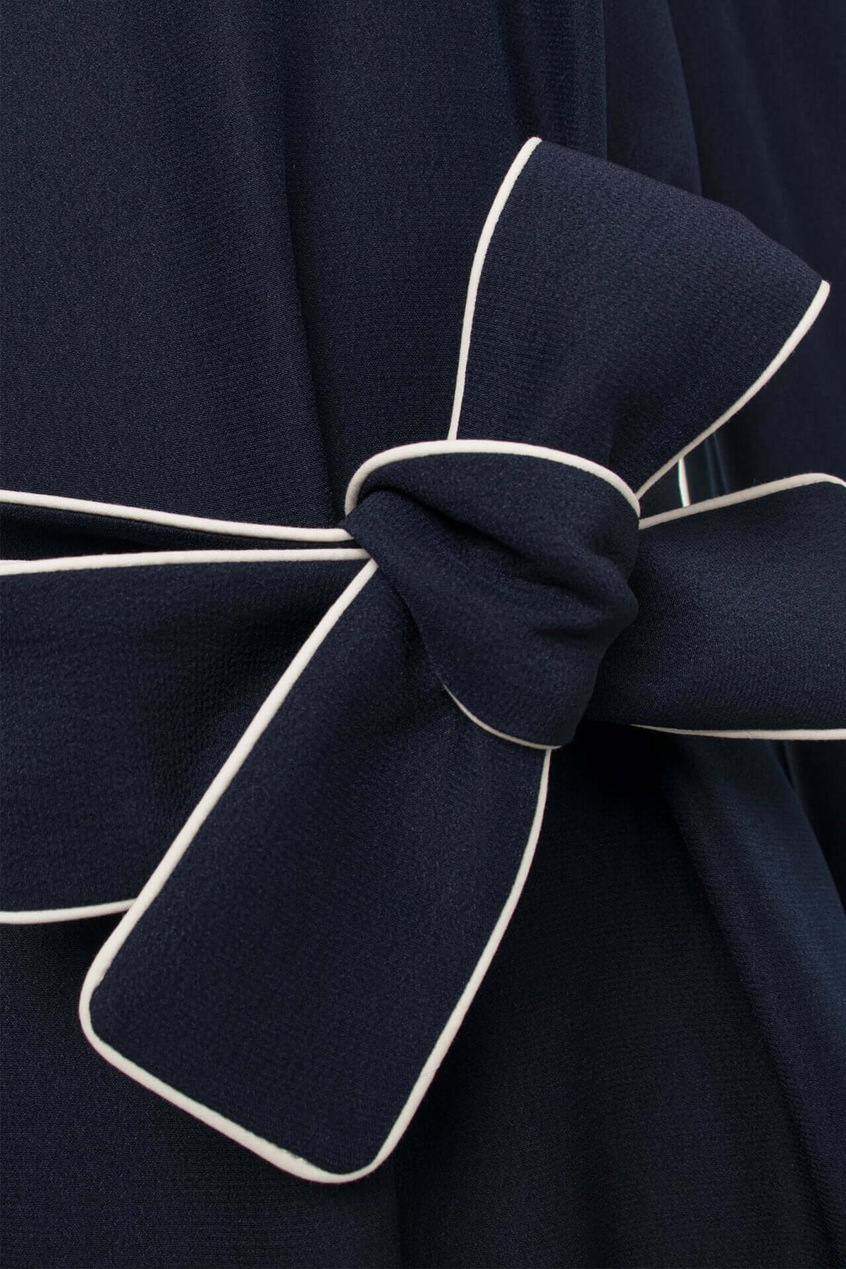 Royal blue crepe loose silhouette dress