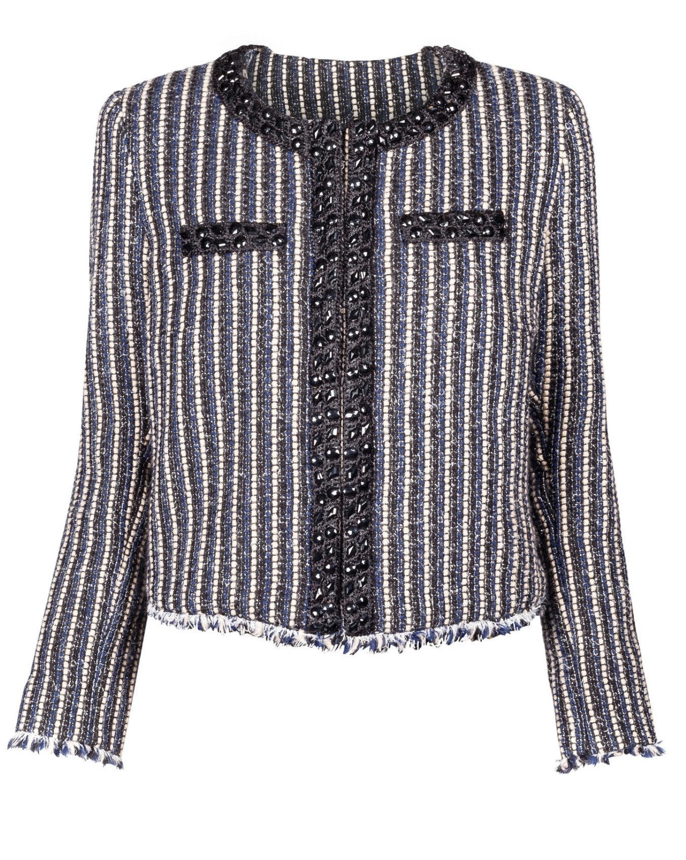 Striped wool jacket