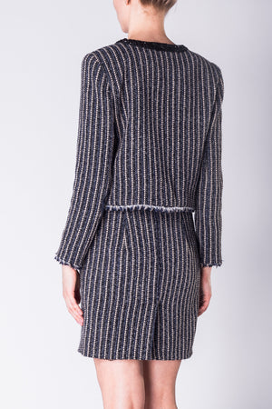 Striped wool skirt