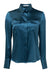 Topaz blue stretch silk shirt