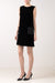 Black velvet sleeveless loose dress