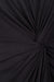 Gathered & twisted viscose jersey dress in black