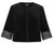 Contrasting cuff black velvet jacket