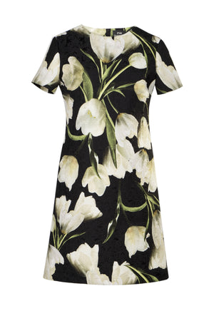 Tulip-print dress